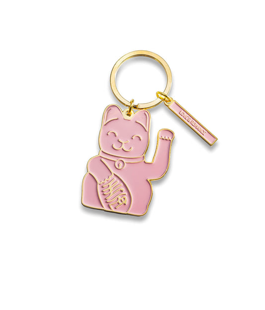 Lucky Cat Keyring Pink