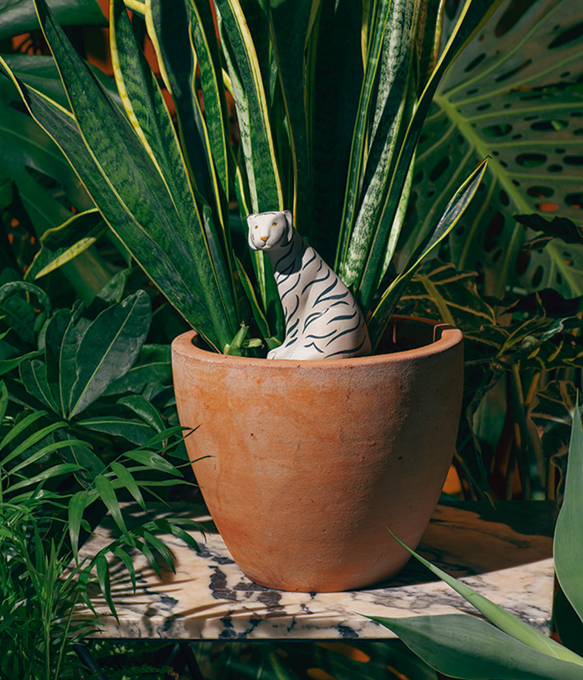 tiger plant pot Jangal Tiger Plant Waterer – Dynasty of Cats