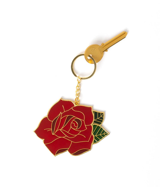 Oversized Rose Keyring
