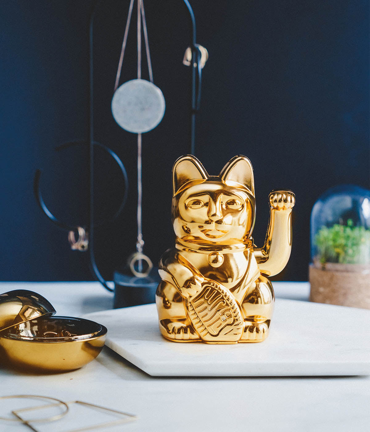 Lucky Cat Classic Glossy Gold