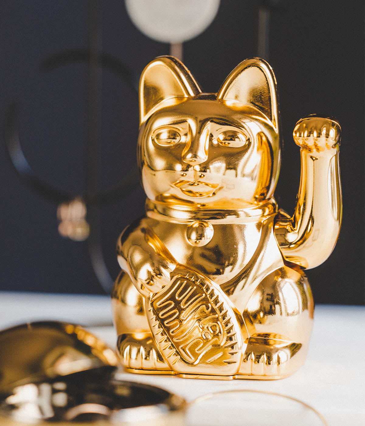 Lucky Cat Classic Glossy Gold