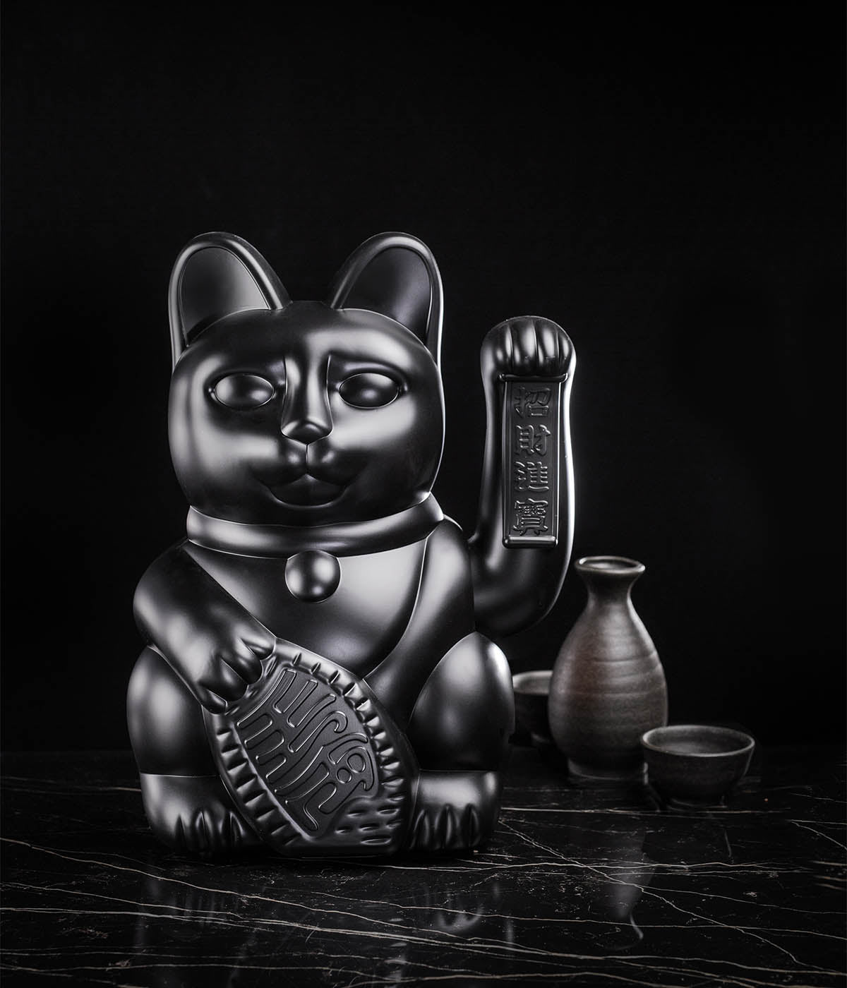 Lucky Cat Large Black