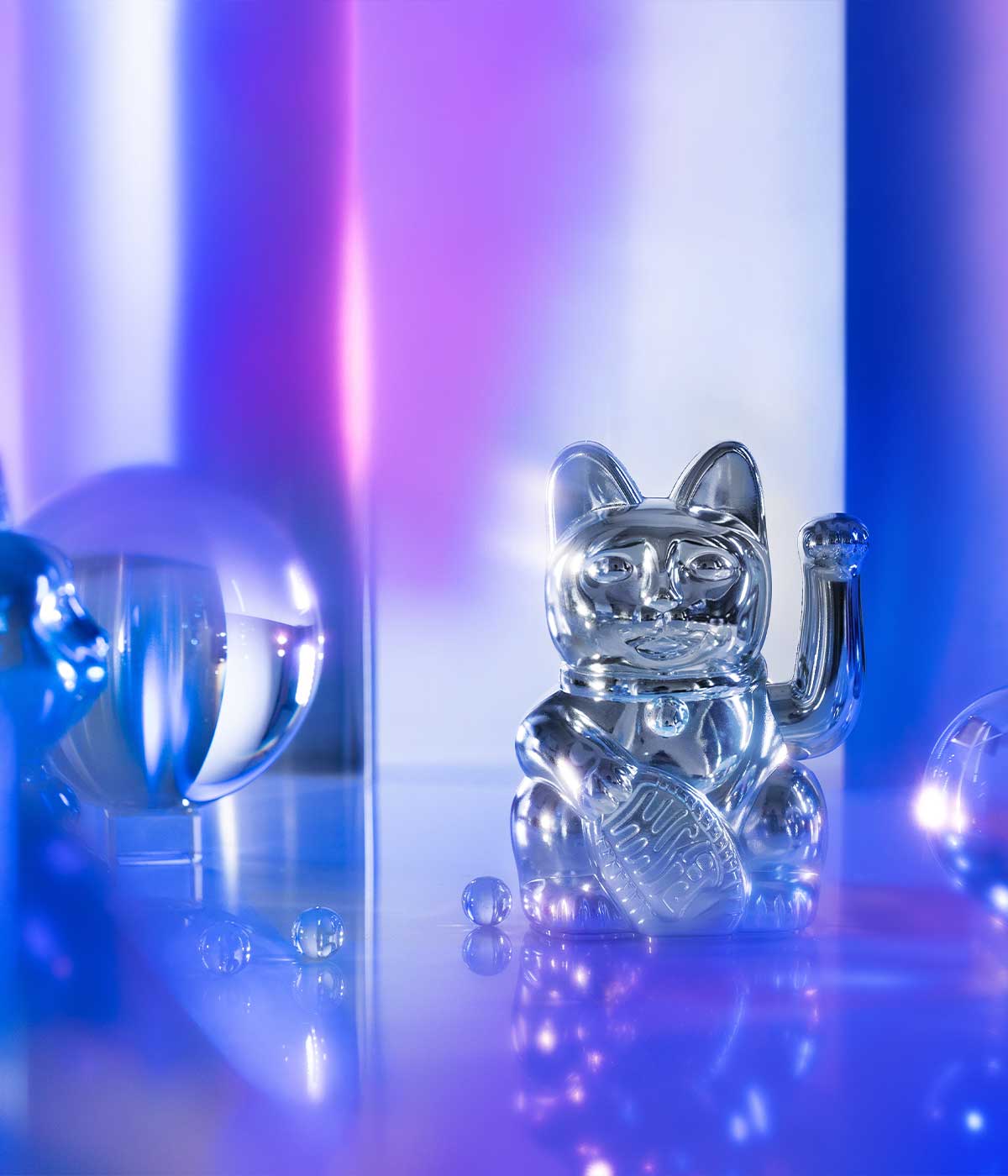 Lucky Cat Cosmic Edition: Mercury – Shiny Silver