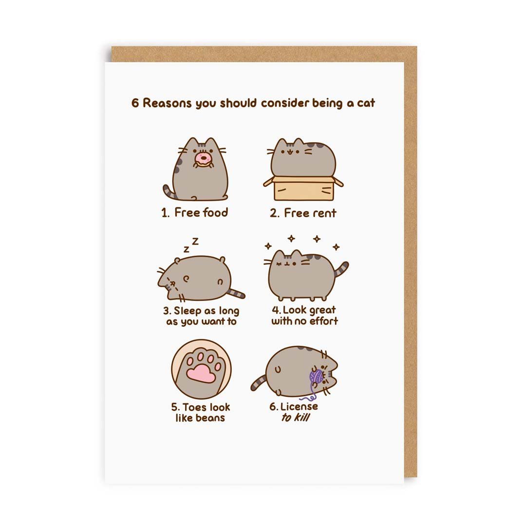 Reasons You Should Consider Being A Cat Pusheen Greeting Card