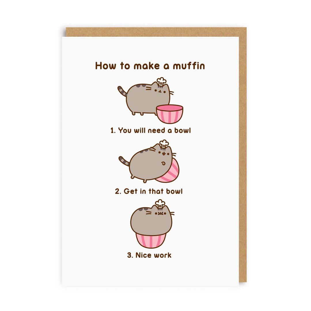 How To Make A Muffin Pusheen Greeting Card