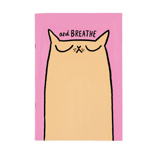 Breathe Cat A4ish Notebook